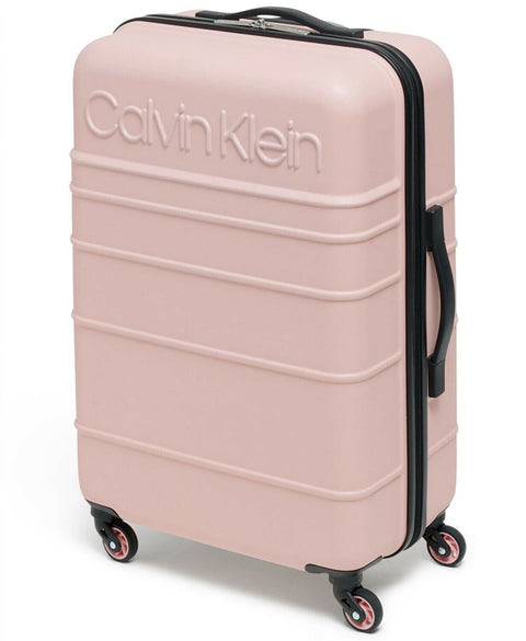 $600 Calvin Klein Fillmore 28" Hard-Case Luggage Pink Spinner Large Check In