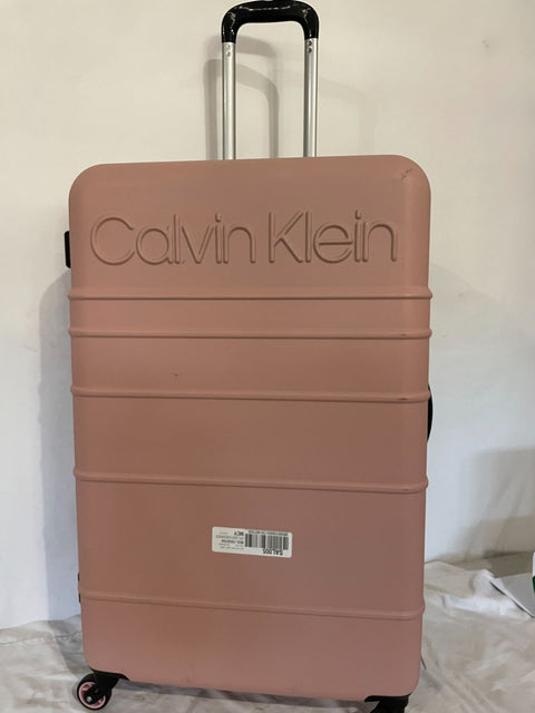 $600 Calvin Klein Fillmore 28" Hard-Case Luggage Pink Spinner Large Check In