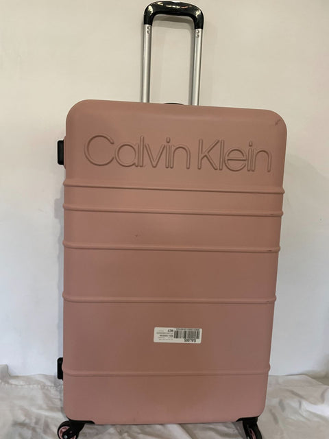 $600 Calvin Klein Fillmore 28" Hard-Case Luggage Pink Spinner Large Check In