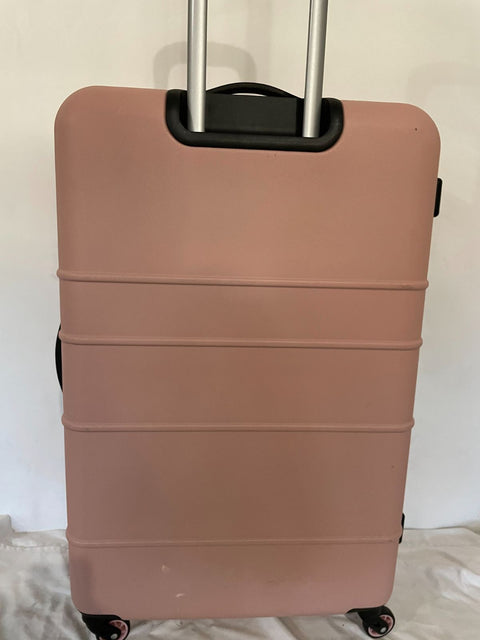 $600 Calvin Klein Fillmore 28" Hard-Case Luggage Pink Spinner Large Check In