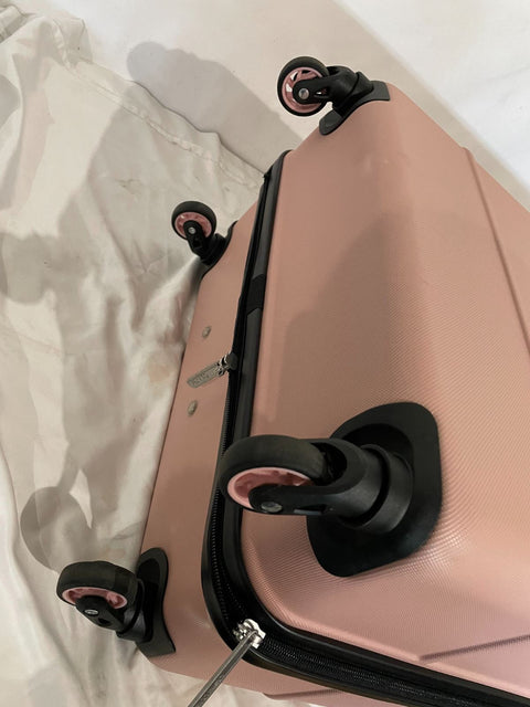 $600 Calvin Klein Fillmore 28" Hard-Case Luggage Pink Spinner Large Check In