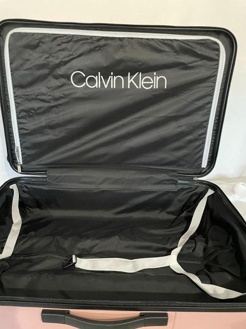 $600 Calvin Klein Fillmore 28" Hard-Case Luggage Pink Spinner Large Check In
