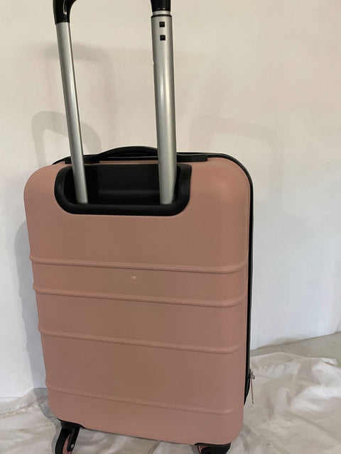 $325 New Calvin Klein Fillmore 20" Hard-Case Luggage Pink Spinner Carry On