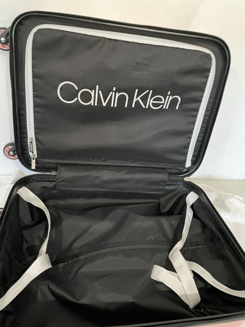 $325 New Calvin Klein Fillmore 20" Hard-Case Luggage Pink Spinner Carry On
