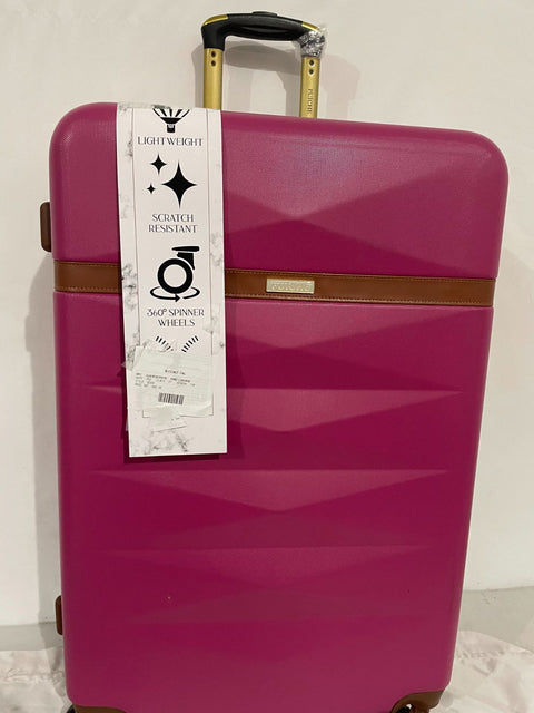 $400 Puiche Jewel Expandable Spinner Luggage 28" Hot Pink Suitcase Check In Size