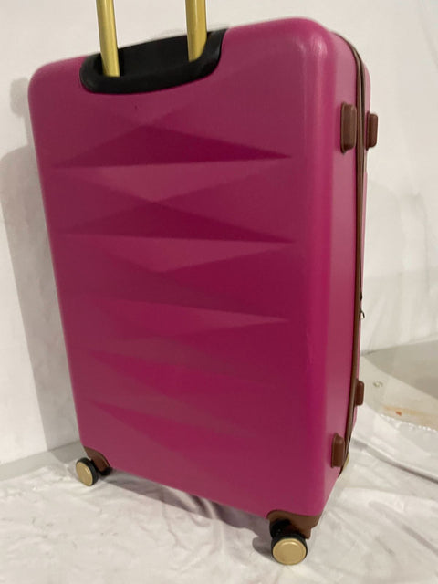 $400 Puiche Jewel Expandable Spinner Luggage 28" Hot Pink Suitcase Check In Size