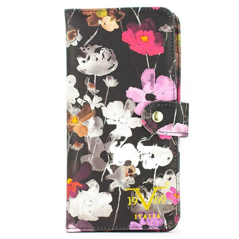 New 19V69 ITALIA RFID Blocking Passport Holder Case Floral Multi