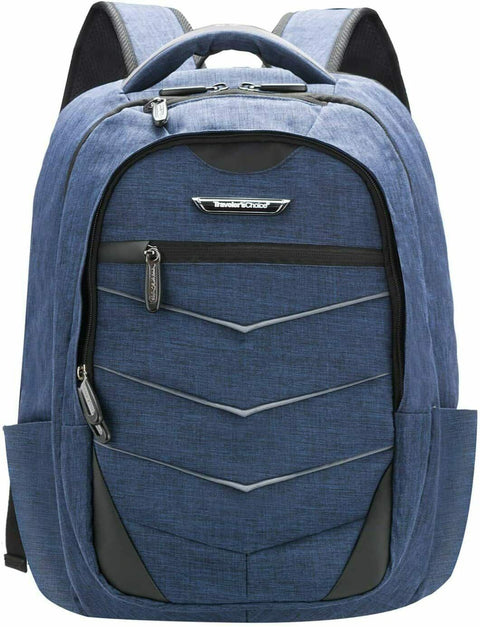 New Traveler's Choice Computer Laptop Backpack, Brushed Navy Size 19"