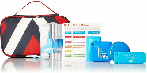 Flight 001 Women's Five Star Hotel Travel Kit, Red, One Size Travel Accessories