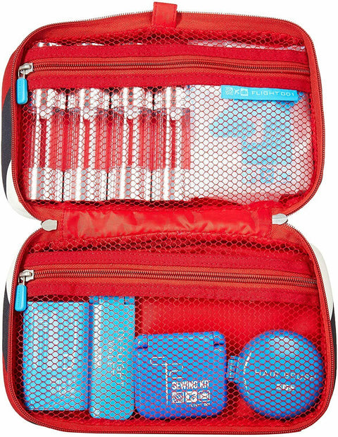 Flight 001 Women's Five Star Hotel Travel Kit, Red, One Size Travel Accessories