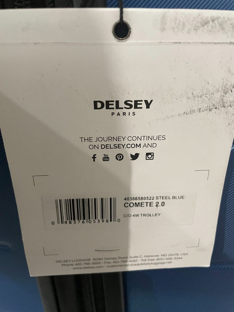$375 New Delsey Comete 2.0 21" HardCase Carry On Spinner Luggage Suitcase