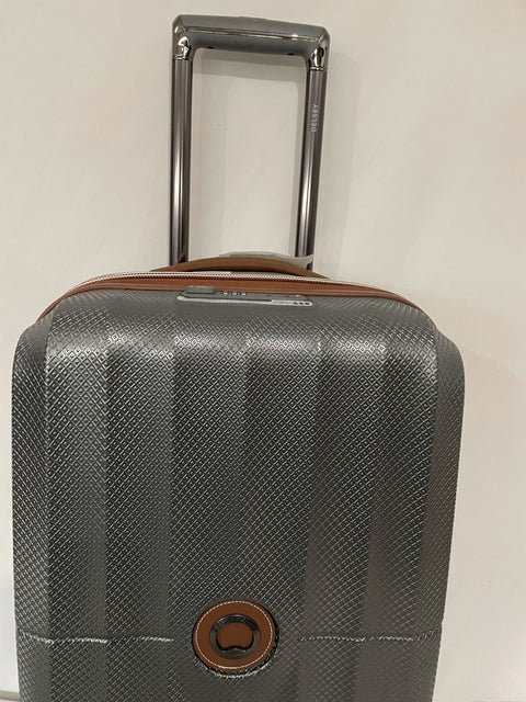 $400 DELSEY St. Tropez 21" Hardside Carry-On Spinner Luggage Suitcase Gray