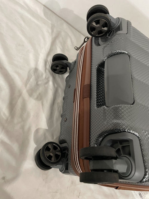 $400 DELSEY St. Tropez 21" Hardside Carry-On Spinner Luggage Suitcase Gray