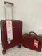 $400 Puiche Tresor Carry-on Vanity Trunk Luggage Set 2 Piece Suitcase Burgundy