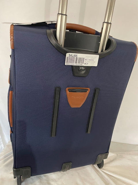 $680 Travelpro Crew Versapack Soft Expandable Two Wheel Luggage Blue 22" CarryOn