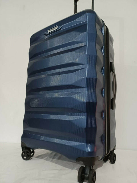 $440 Samsonite Spin Tech 4.0 25" Hard-side Check-In Spinner Luggage Blue TSA