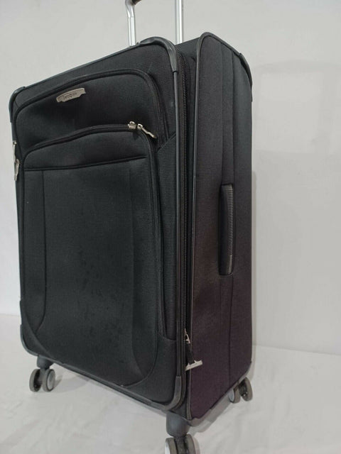 $440 Samsonite Lite-Air DLX 25" Expandable Spinner Suitcase Luggage Black