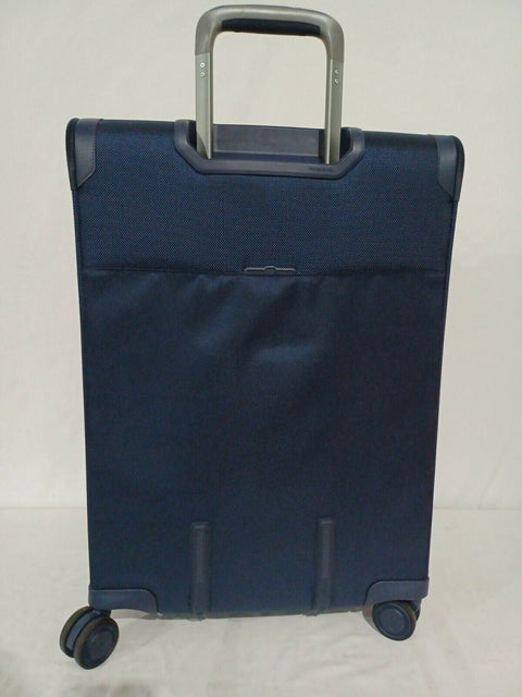 $580 New Samsonite Silhouette 16 25" Expandable Spinner Suitcase Luggage Blue