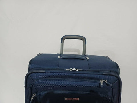 $580 New Samsonite Silhouette 16 25" Expandable Spinner Suitcase Luggage Blue