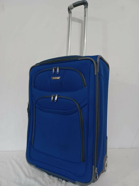 Delsey Travel/Luggage Case Blue 25" Two Wheeled Medium Check In Suitcase