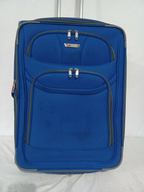 Delsey Travel/Luggage Case Blue 25" Two Wheeled Medium Check In Suitcase