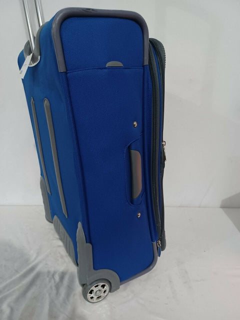 Delsey Travel/Luggage Case Blue 25" Two Wheeled Medium Check In Suitcase