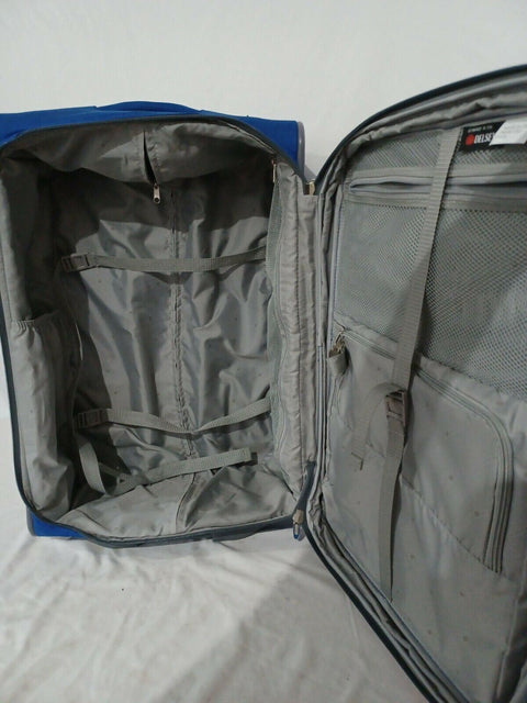 Delsey Travel/Luggage Case Blue 25" Two Wheeled Medium Check In Suitcase