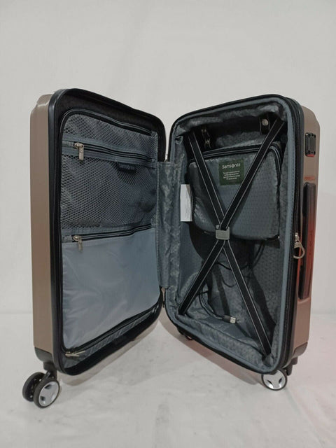 $400 Samsonite Mystique 2.0 21" Hard-side Carry-On Spinner Luggage Gold