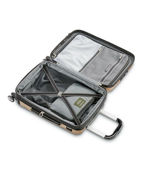 $400 Samsonite Mystique 2.0 21" Hard-side Carry-On Spinner Luggage Gold