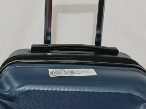 $375 Delsey Meteor 21" Hard Spinner Suitcase Luggage Expandable Blue Carry On