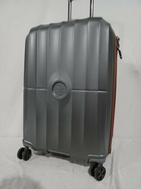 $480 DELSEY St. Tropez 24" Hard-side Spinner Luggage Suitcase Gray Check-In