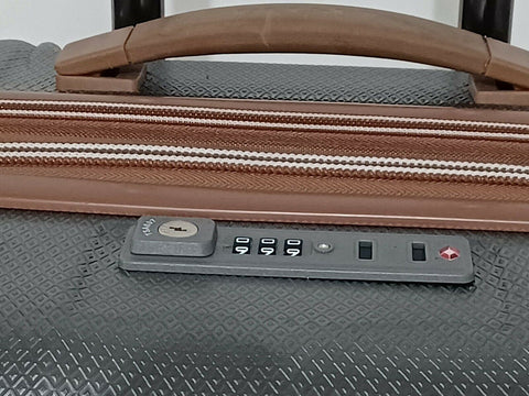 $480 DELSEY St. Tropez 24" Hard-side Spinner Luggage Suitcase Gray Check-In