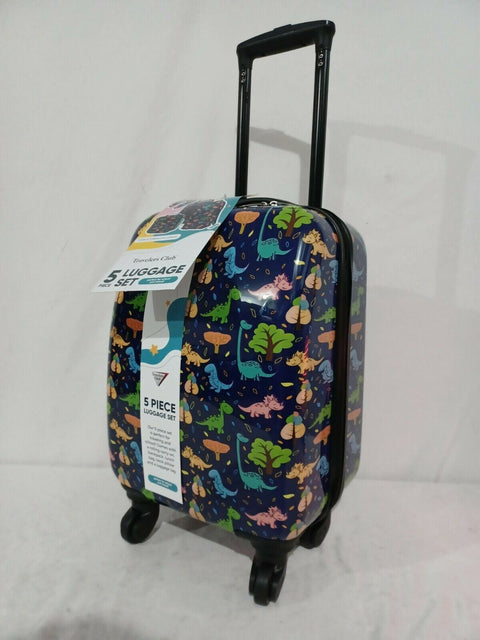 $160 New Travelers Club Traveler's Club Kids 20" Luggage Hard Dinosaurs