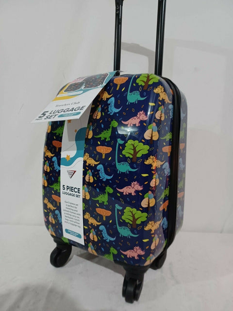 $160 New Travelers Club Traveler's Club Kids 20" Luggage Hard Dinosaurs