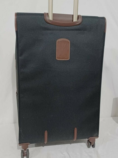 New LONDON FOG Westminster Ultra-Light Spinner Expandable Luggage Black 29"