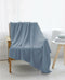 $40 New Bon Voyage Travel Velvet Throw Blanket Blue Light Plush Soft 50"x60"