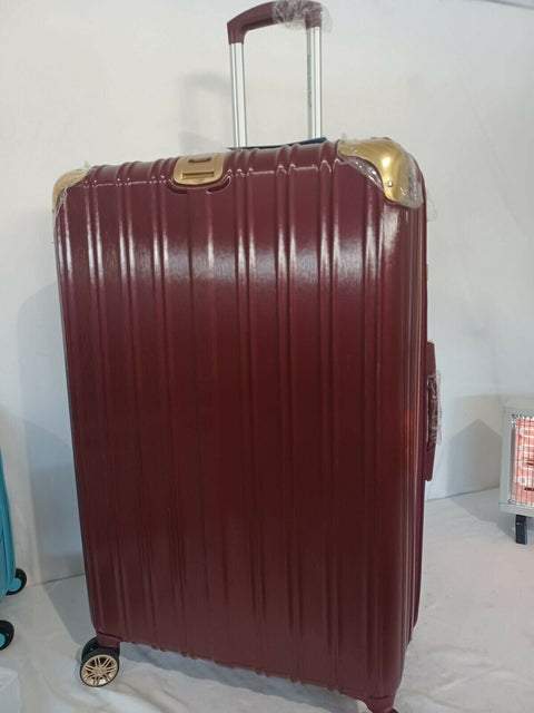 American Green Travel Melrose Anti Theft Red Gold 29" Luggage Hardcase Check In