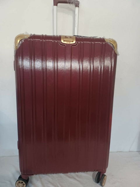 American Green Travel Melrose Anti Theft Red Gold 29" Luggage Hardcase Check In