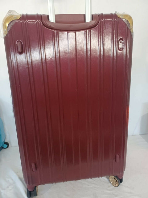 American Green Travel Melrose Anti Theft Red Gold 29" Luggage Hardcase Check In