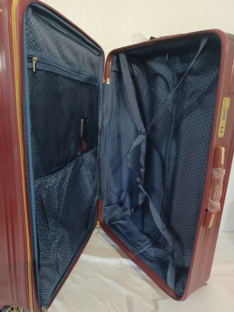 American Green Travel Melrose Anti Theft Red Gold 29" Luggage Hardcase Check In