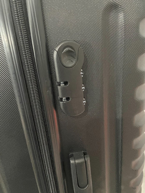 $280 DEJUNO 28" Luggage Hard-case Check In Suitcase Luggage Black TSA