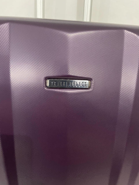$380 Travel Select Courtland 26" Luggage Hard-case Check In Suitcase Purple TSA