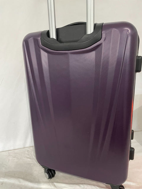 $380 Travel Select Courtland 26" Luggage Hard-case Check In Suitcase Purple TSA