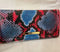 $295 Brahmin Women Leather Snake Print Embossed Heat Rosen Ady Organizer Wallet