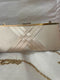 INC International Concepts Women's Kelsie Satin Shoulder Chain Clutch Golden