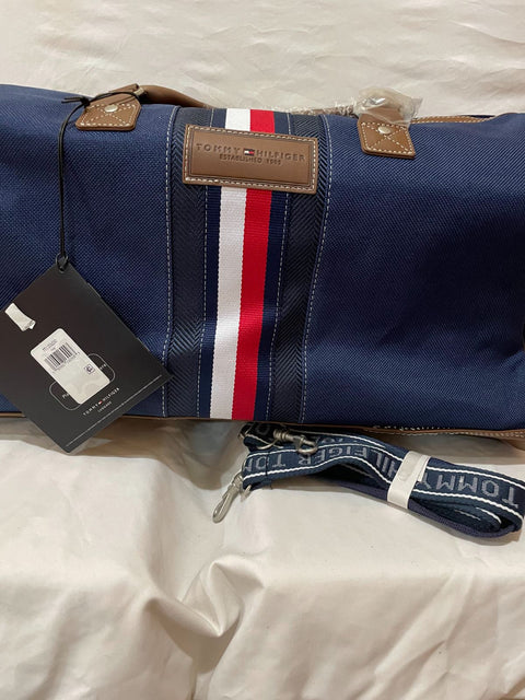 New Tommy Hilfiger Logan 21" Sport Duffel Bag Blue Travel Bag