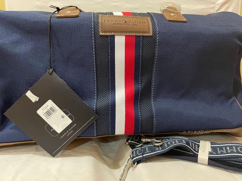 New Tommy Hilfiger Logan 21" Sport Duffel Bag Blue Travel Bag