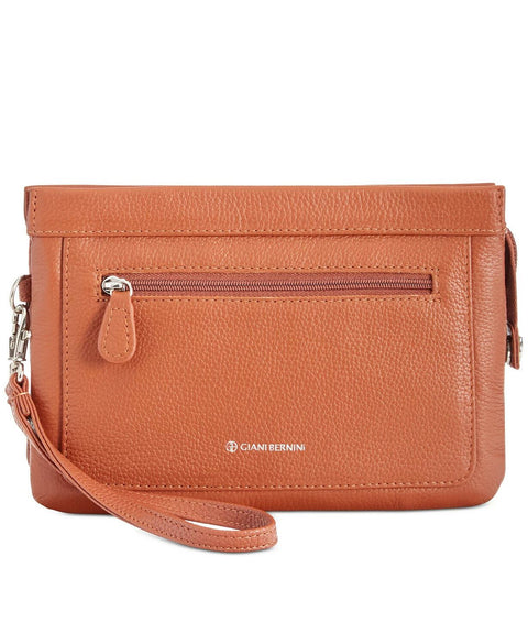 $109 Giani Bernini Women's Softy Leather Crossbody Bag Small Brown