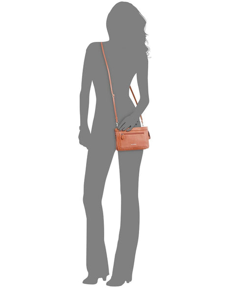$109 Giani Bernini Women's Softy Leather Crossbody Bag Small Brown