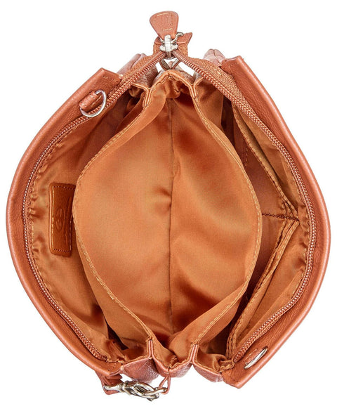 $109 Giani Bernini Women's Softy Leather Crossbody Bag Small Brown